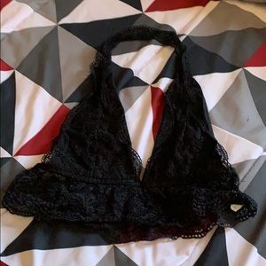 Black lace bralette